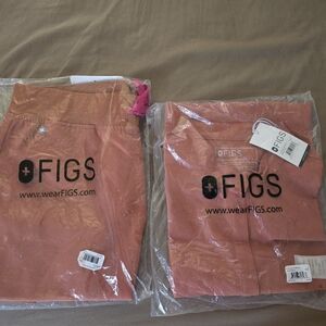 Figs Coral Scrub Pants